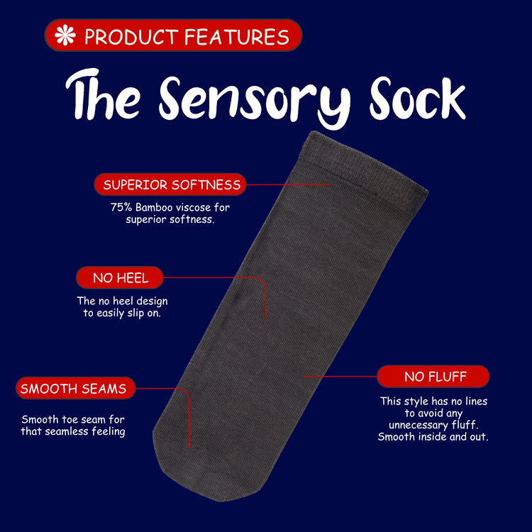 The supersoft plain sensory seamless sock