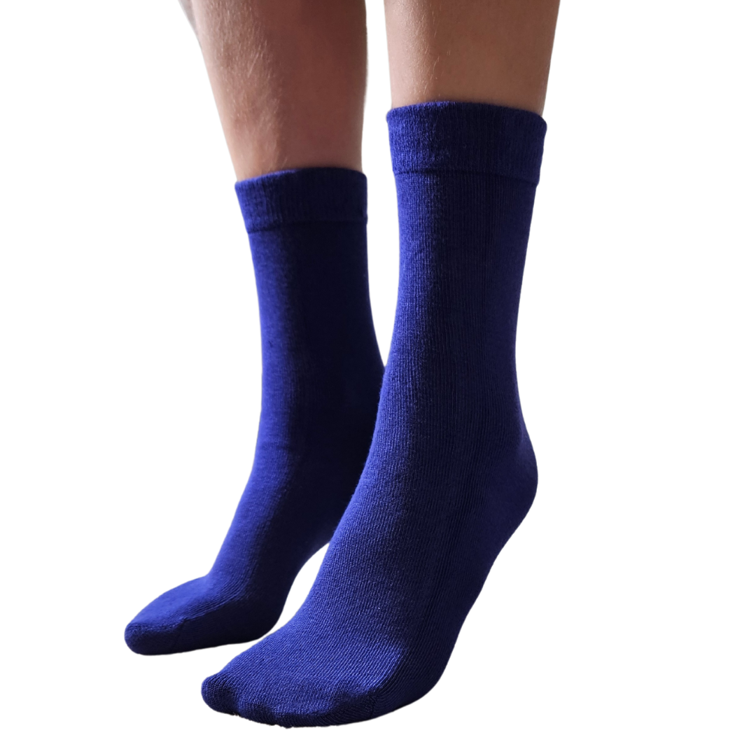 Seamless Feel Sensory Socks in Blue (Pack of 5)