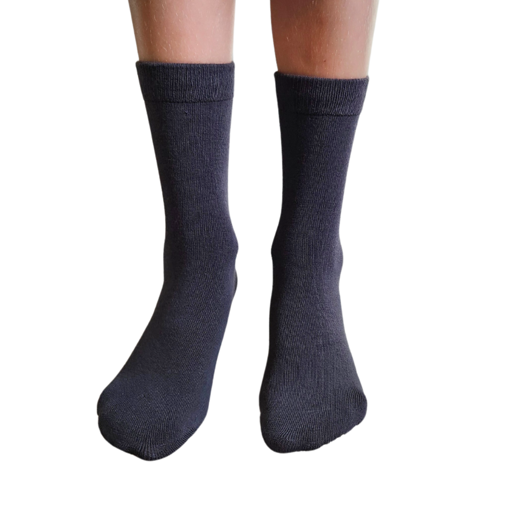 Seamless Feel Sensory Socks in Dark Grey (Pack of 5)