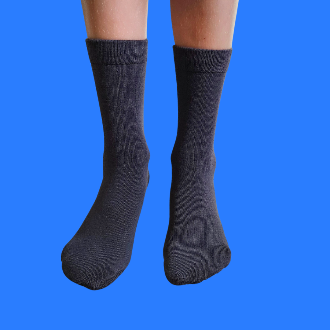 Seamless Feel Sensory Socks in Dark Grey (Pack of 5)