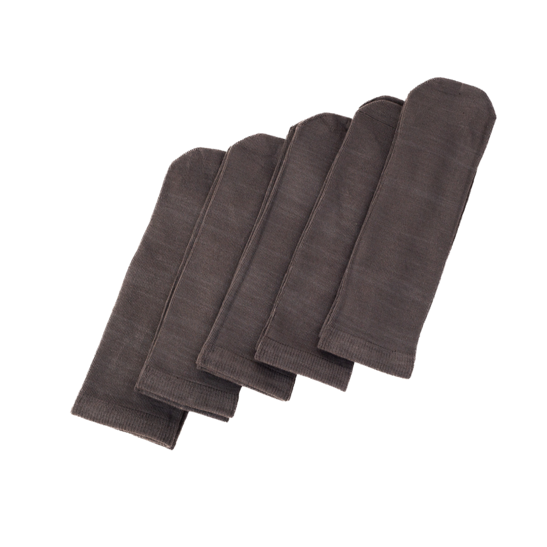 Seamless Feel Sensory Socks in Dark Grey (Pack of 5)