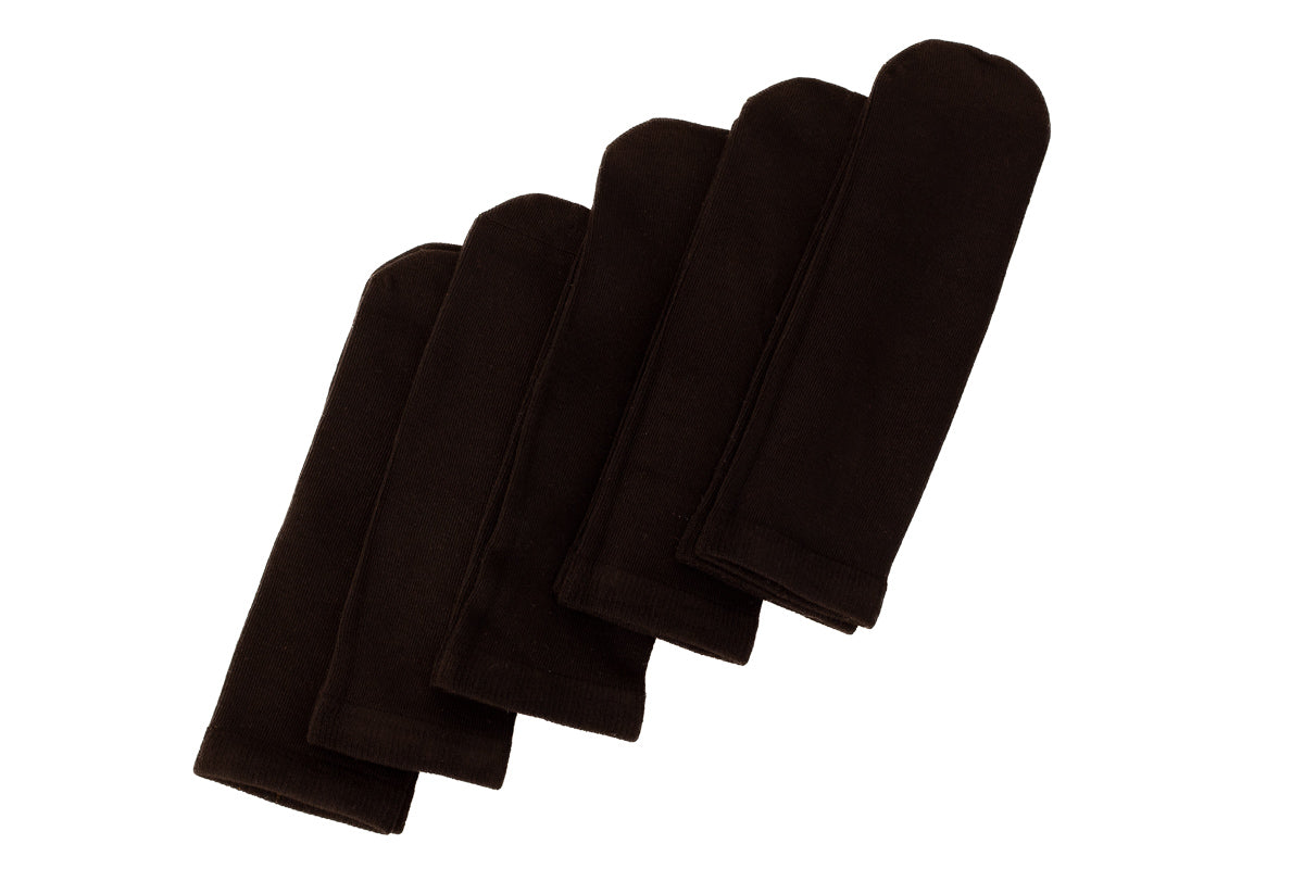 Seamless Feel Sensory Socks in Black (Pack of 5)