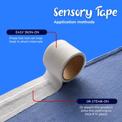 Sensory Tape 5m Iron-On White Silk Comfort Tape
