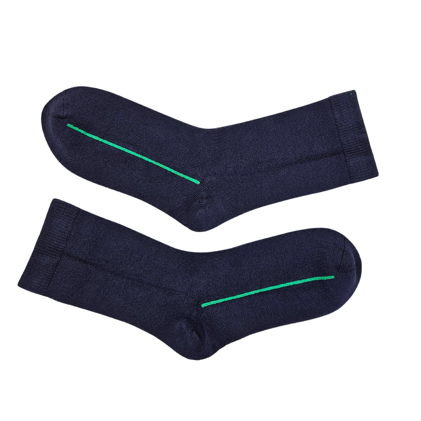 Seamless Feel Classic Socks with Guiding Line in Navy (Pack of 5)