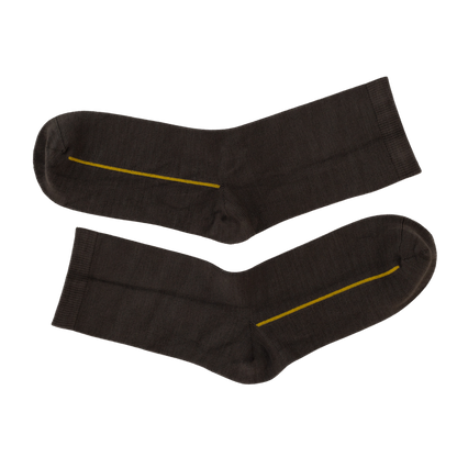 Seamless Feel Classic Socks with Guiding Line Grey (Pack of 5)