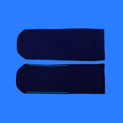Seamless Feel Easy-on Socks with Guiding Line Navy (Pack of 5)