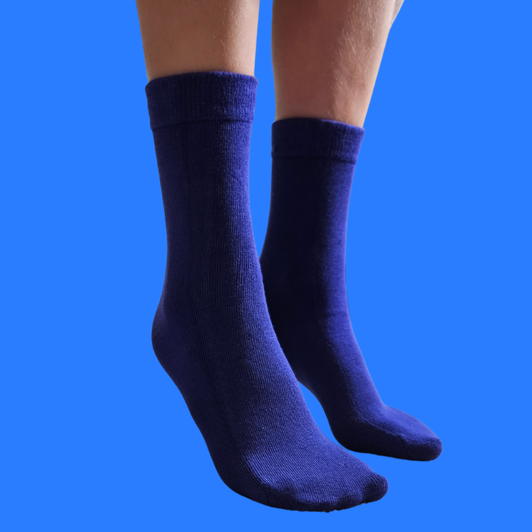 Seamless Feel Sensory Socks in Blue (Pack of 5)