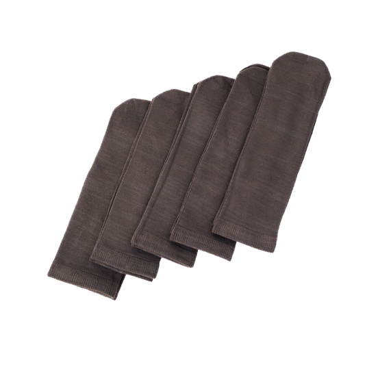 Seamless Feel Sensory Socks in Dark Grey (Pack of 5)