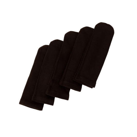 Seamless Feel Sensory Socks in Black (Pack of 5)