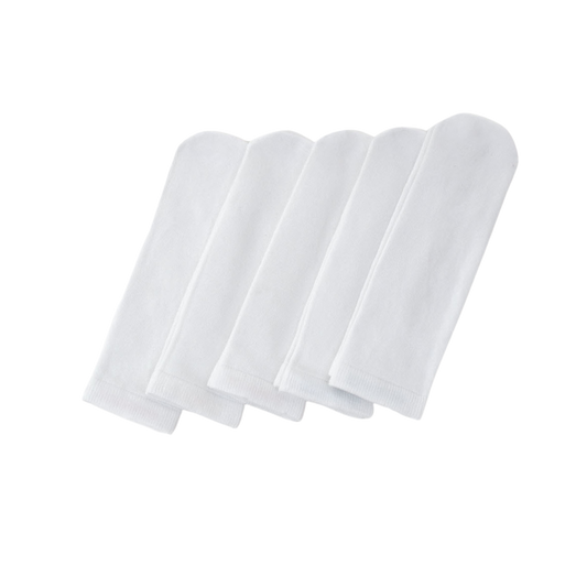 Seamless Feel Sensory Socks in White (Pack of 5)
